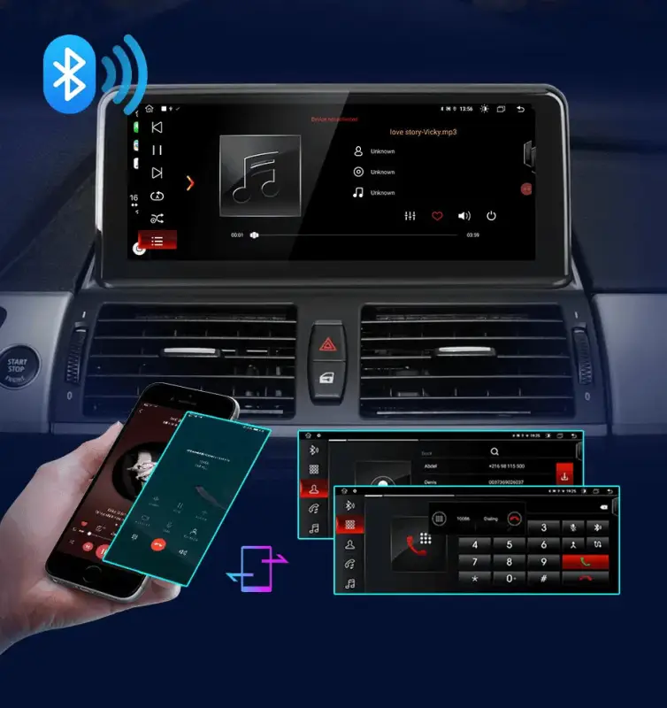 Radio Android do BMW X5 E70 X6 E71 (2007-2013) CarPlay Android Auto 4G WiFi GPS DSP