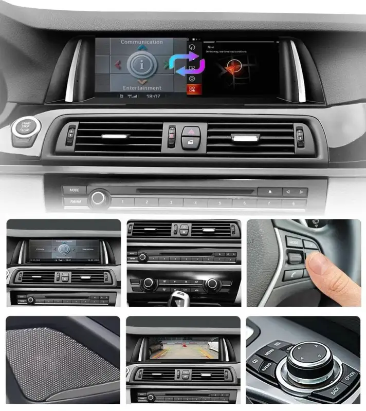 Radio Android do BMW Serii 5 F10 F11 (2011-2017) CarPlay Android Auto 4G WiFi GPS DSP