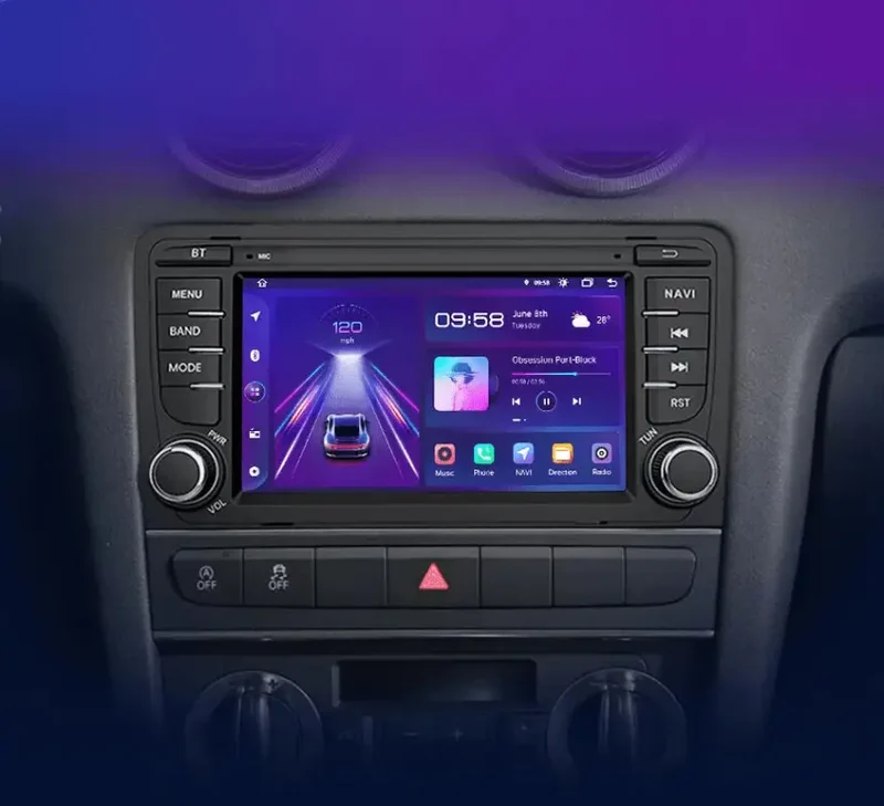 Radio Android do Audi A3 8P Sportback (2003-2011) CarPlay Android Auto 4G WiFi GPS DSP