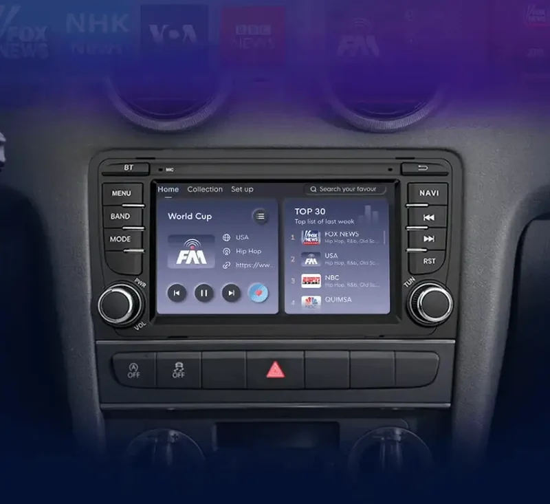 Radio Android do Audi A3 8P Sportback (2003-2011) CarPlay Android Auto 4G WiFi GPS DSP