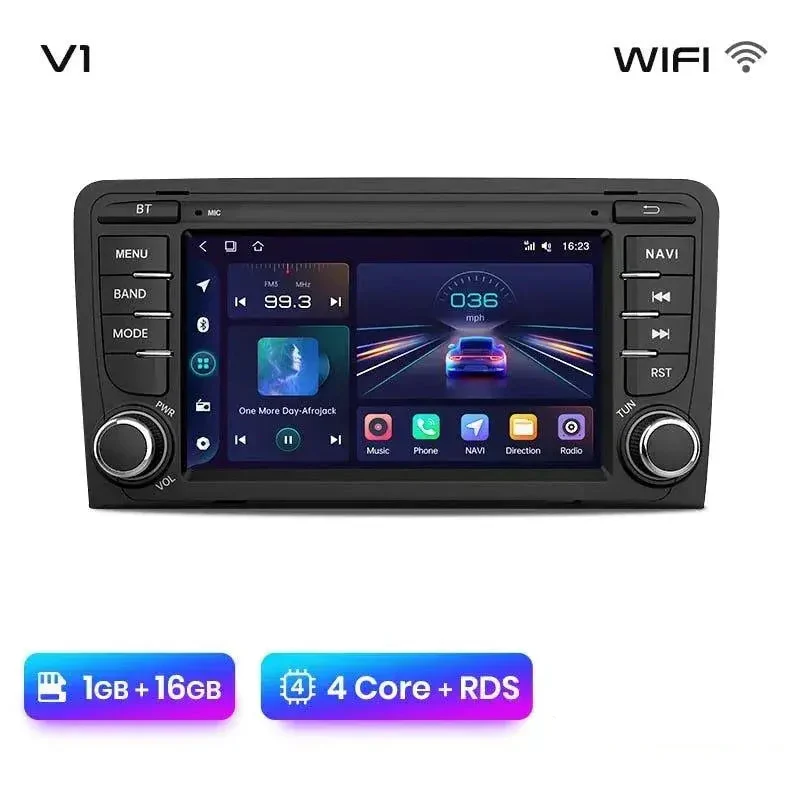 Radio Android do Audi A3 8P Sportback (2003-2011) CarPlay Android Auto 4G WiFi GPS DSP