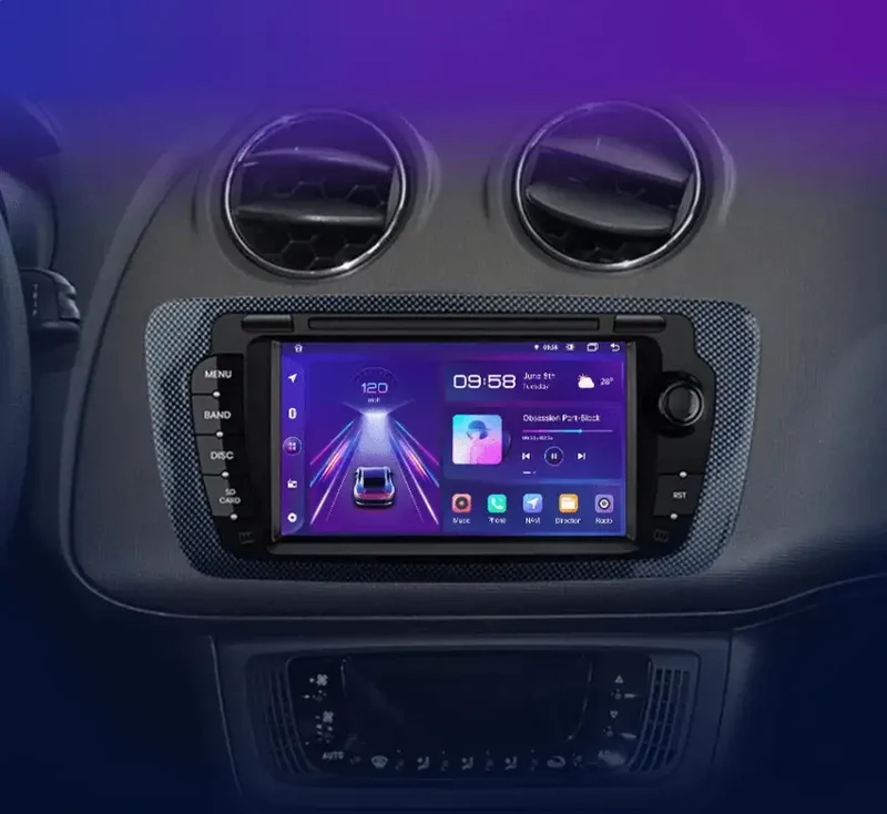 Radio Android do Seat Ibiza 6J (2009-2013) CarPlay Android Auto 4G WiFi GPS DSP