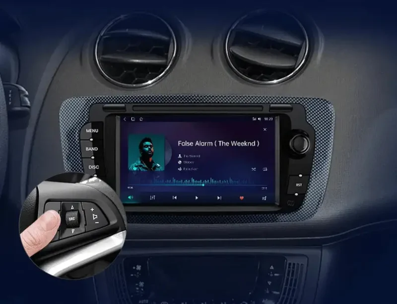 Radio Android do Seat Ibiza 6J (2009-2013) CarPlay Android Auto 4G WiFi GPS DSP