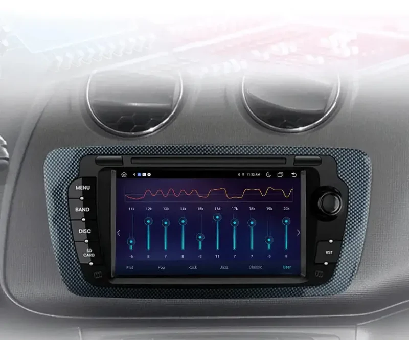 Radio Android do Seat Ibiza 6J (2009-2013) CarPlay Android Auto 4G WiFi GPS DSP