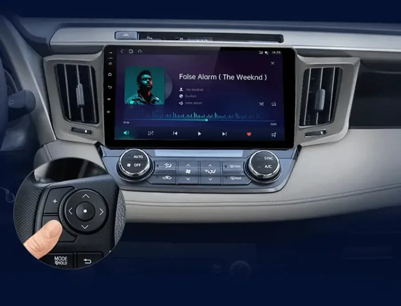 Radio Android do Toyota RAV4 (2012-2018) CarPlay Android Auto 4G WiFi GPS DSP