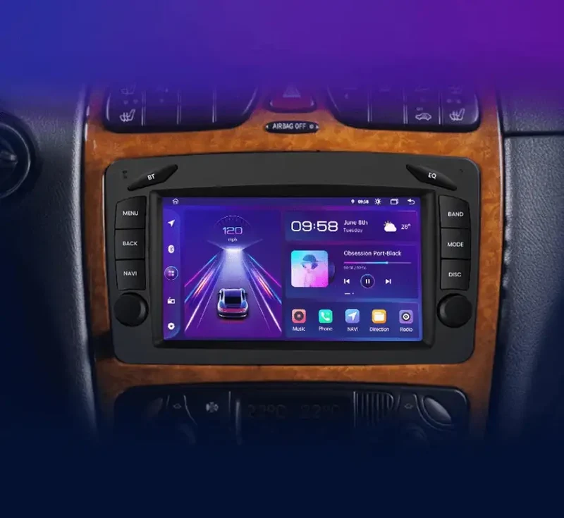 Radio Android do Mercedes-Benz CLK W209 C-Klasa W203 G-Klasa W463 CLK W208 CarPlay Android Auto 4G WiFi GPS DSP