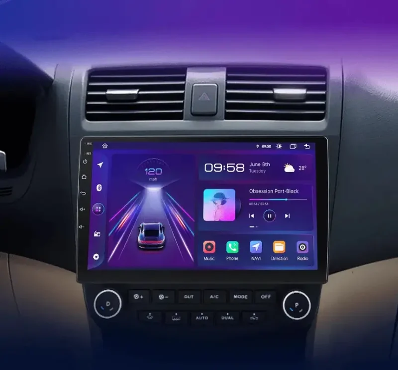 Radio Android do Honda Accord VII (2003-2008) CarPlay Android Auto 4G WiFi GPS DSP