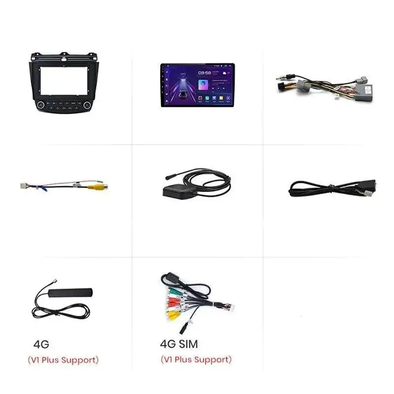 Radio Android do Honda Accord VII (2003-2008) CarPlay Android Auto 4G WiFi GPS DSP
