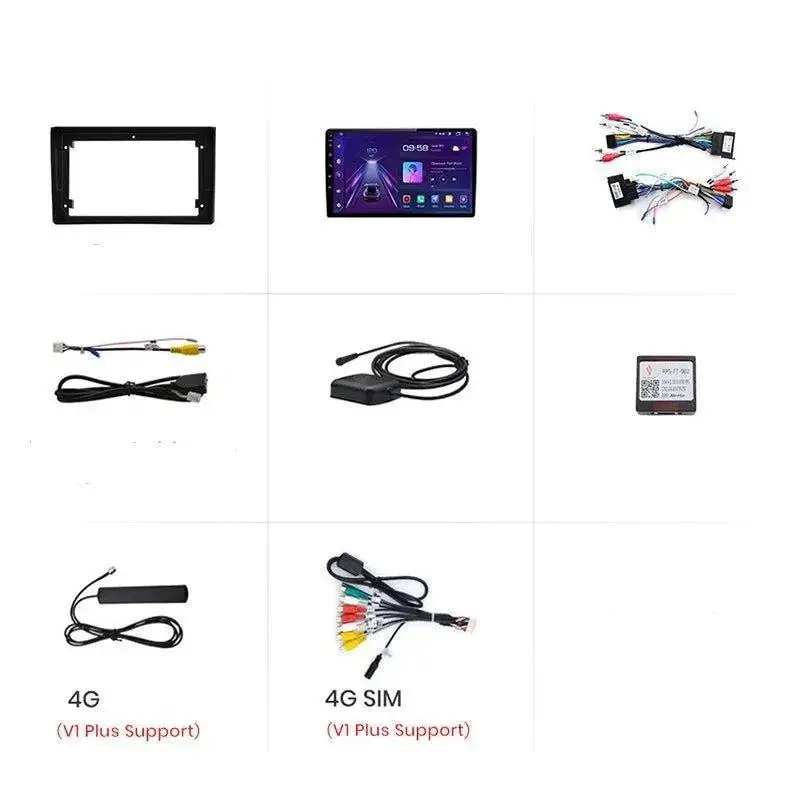 Radio Android do Audi A4 B6 B7 (2000-2009) CarPlay Android Auto 4G WiFi GPS DSP