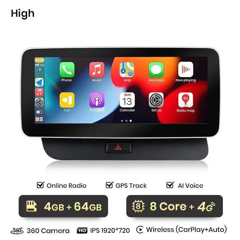 Radio Android do Audi Q5 Dedykowany (2009-2017) CarPlay Android Auto 4G WiFi GPS DSP Ekran