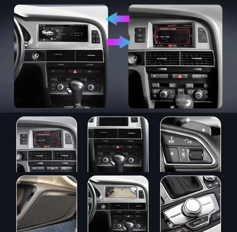 Radio Android do Audi A6 C6 Dedykowany (2005-2011) CarPlay Android Auto 4G WiFi GPS DSP Ekran
