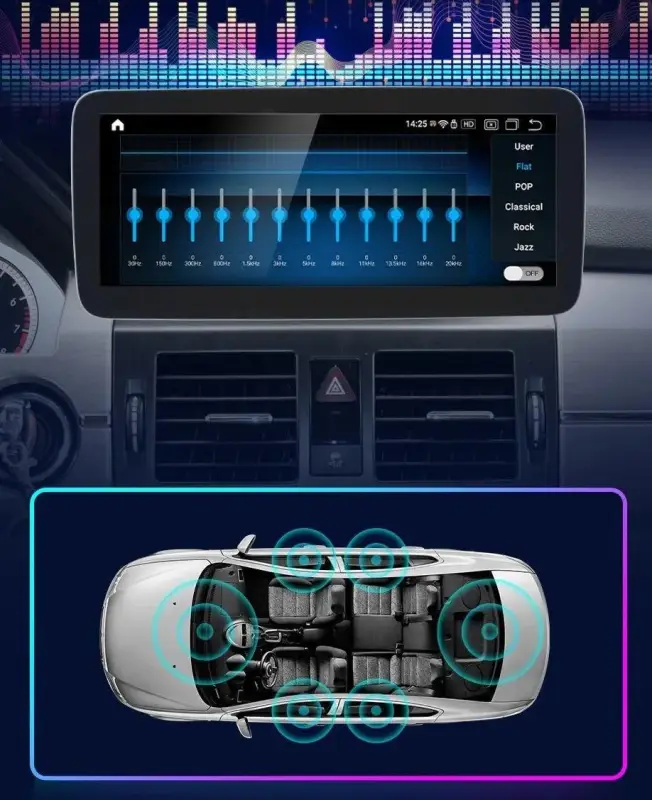 Radio Android do Mercedes-Benz GLK 250 GLK 280 GLK 300 Dedykowany (2008-2015) CarPlay Android Auto 4G WiFi GPS DSP Ekran