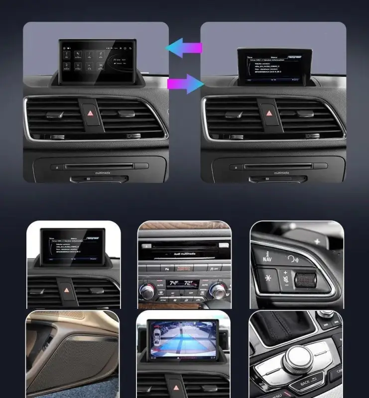 Radio Android do Audi Q3 Dedykowany (2012-2018) CarPlay Android Auto 4G WiFi GPS DSP Ekran