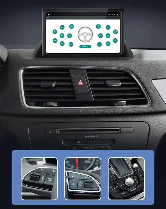 Radio Android do Audi Q3 Dedykowany (2012-2018) CarPlay Android Auto 4G WiFi GPS DSP Ekran