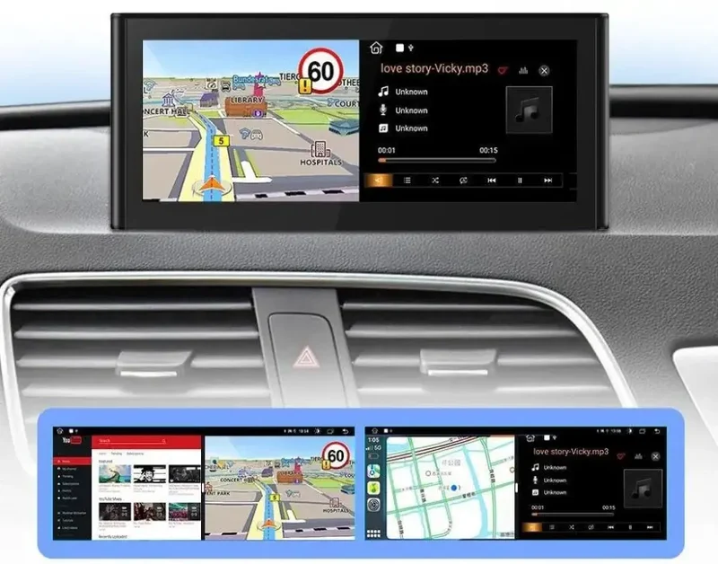 Radio Android do Audi Q3 Dedykowany Multimedialny (2012-2018) CarPlay Android Auto 4G WiFi GPS DSP Ekran