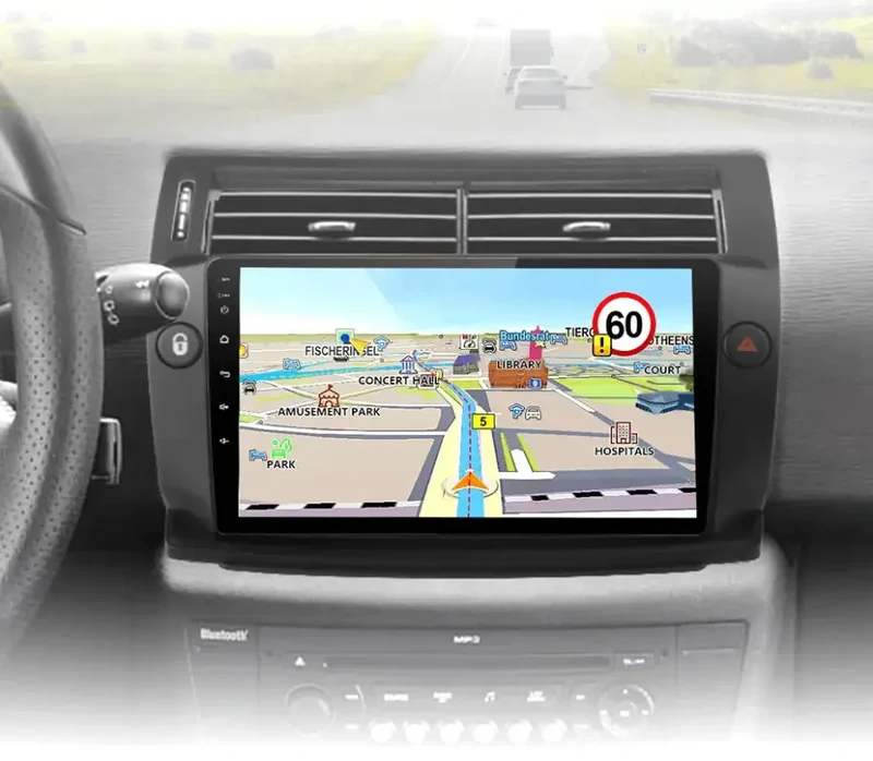 Radio Android do Citroen C4 (2004-2009) CarPlay Android Auto 4G WiFi GPS DSP