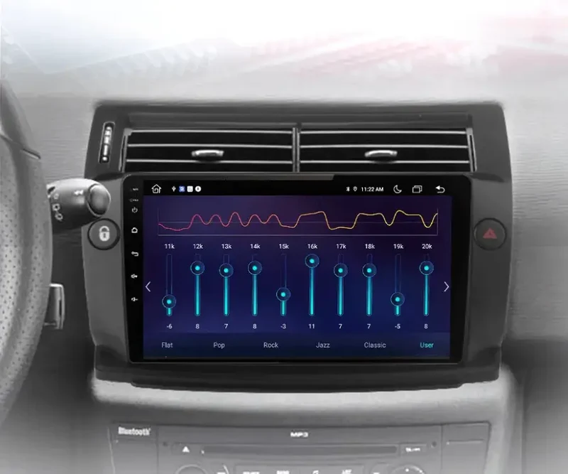 Radio Android do Citroen C4 (2004-2009) CarPlay Android Auto 4G WiFi GPS DSP