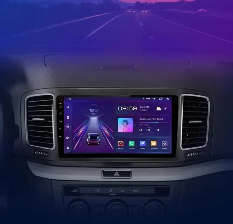 Radio Android do Volkswagen VW Sharan Multimedialne (2012-2018) CarPlay Android Auto 4G WiFi GPS DSP
