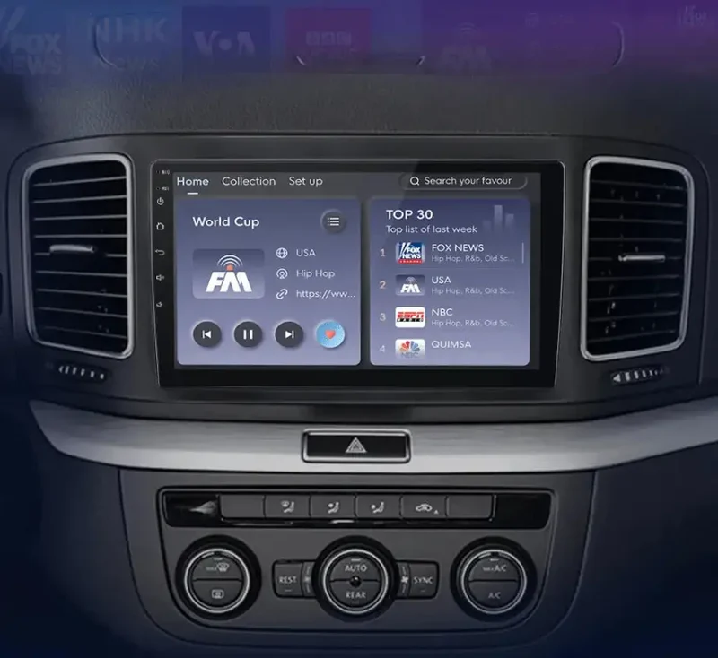Radio Android do Volkswagen VW Sharan Multimedialne (2012-2018) CarPlay Android Auto 4G WiFi GPS DSP