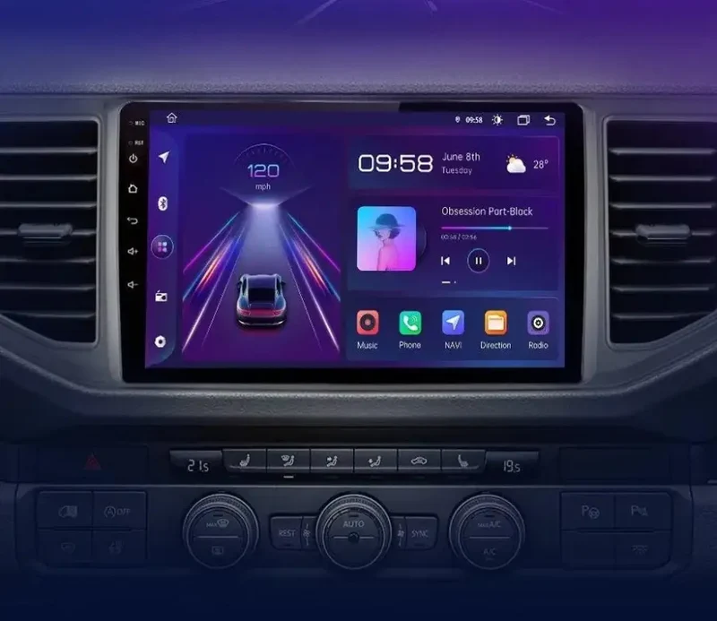 Radio Android do Volkswagen VW Crafter (2017-2021) CarPlay Android Auto 4G WiFi GPS DSP