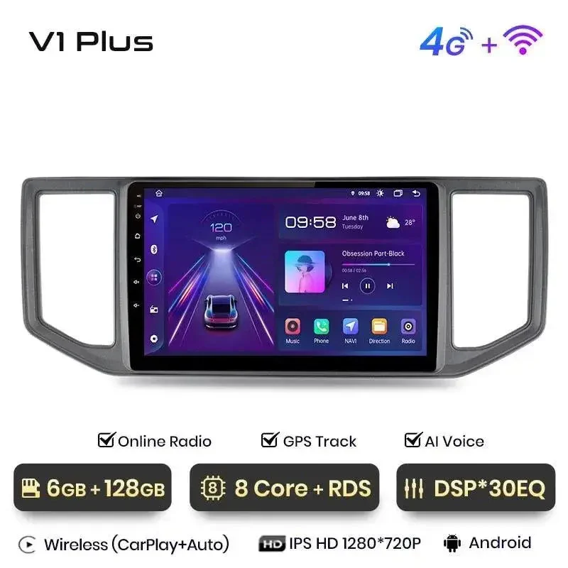 Radio Android do Volkswagen VW Crafter (2017-2021) CarPlay Android Auto 4G WiFi GPS DSP