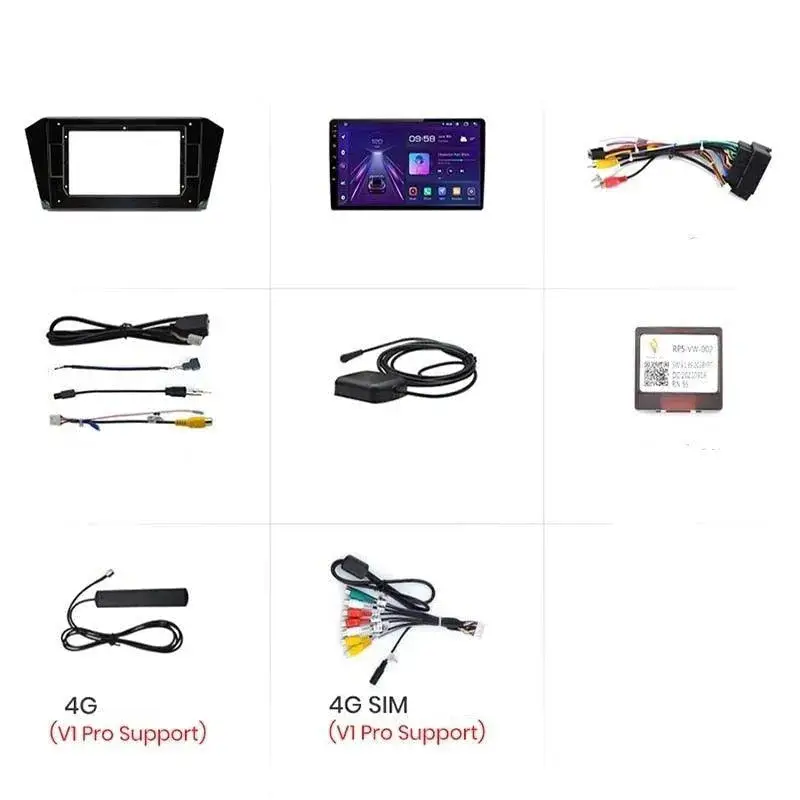Radio Android do Volkswagen VW Passat B8 (2015-2020) CarPlay Android Auto 4G WiFi GPS DSP