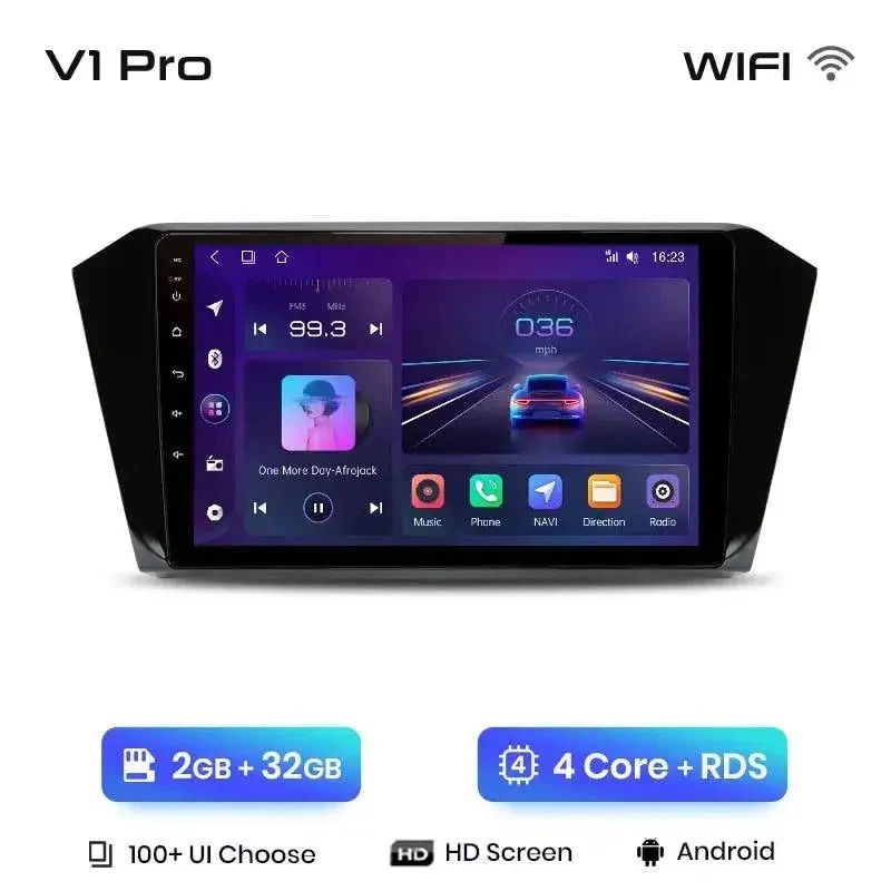 Radio Android do Volkswagen VW Passat B8 (2015-2020) CarPlay Android Auto 4G WiFi GPS DSP