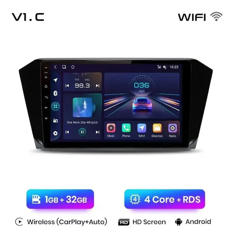 Radio Android do Volkswagen VW Passat B8 (2015-2020) CarPlay Android Auto 4G WiFi GPS DSP
