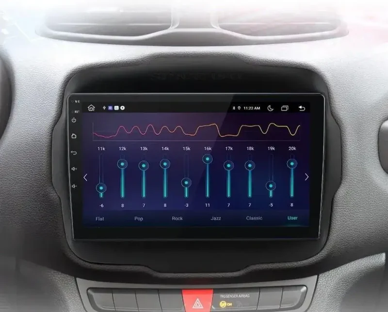 Radio Android do Jeep Renegade (2016-2020) CarPlay Android Auto 4G WiFi GPS DSP
