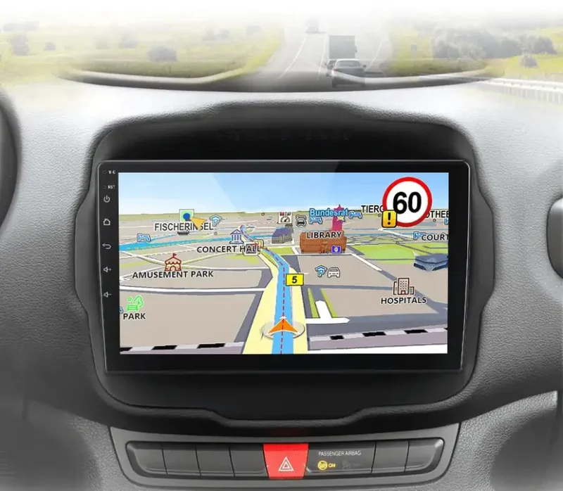 Radio Android do Jeep Renegade (2016-2020) CarPlay Android Auto 4G WiFi GPS DSP
