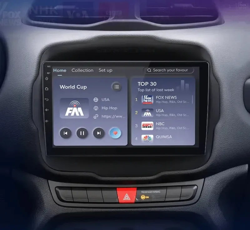 Radio Android do Jeep Renegade (2016-2020) CarPlay Android Auto 4G WiFi GPS DSP