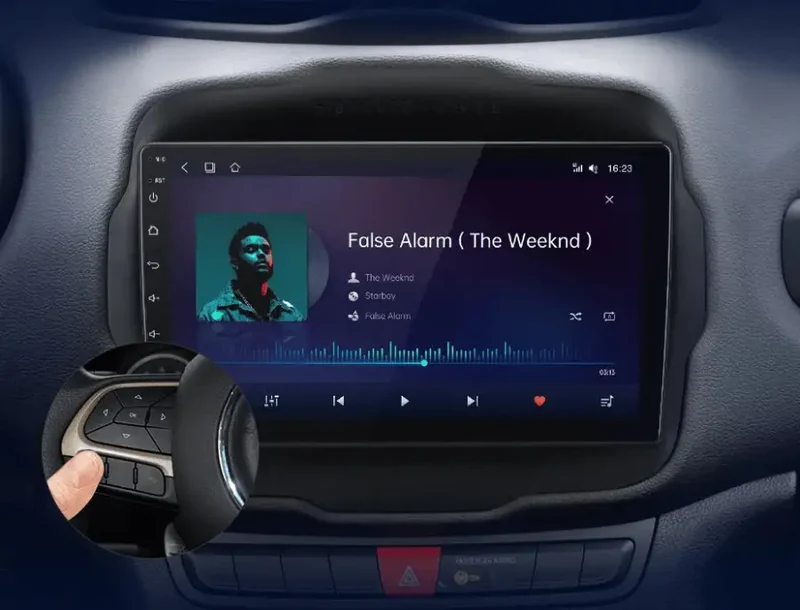 Radio Android do Jeep Renegade (2016-2020) CarPlay Android Auto 4G WiFi GPS DSP