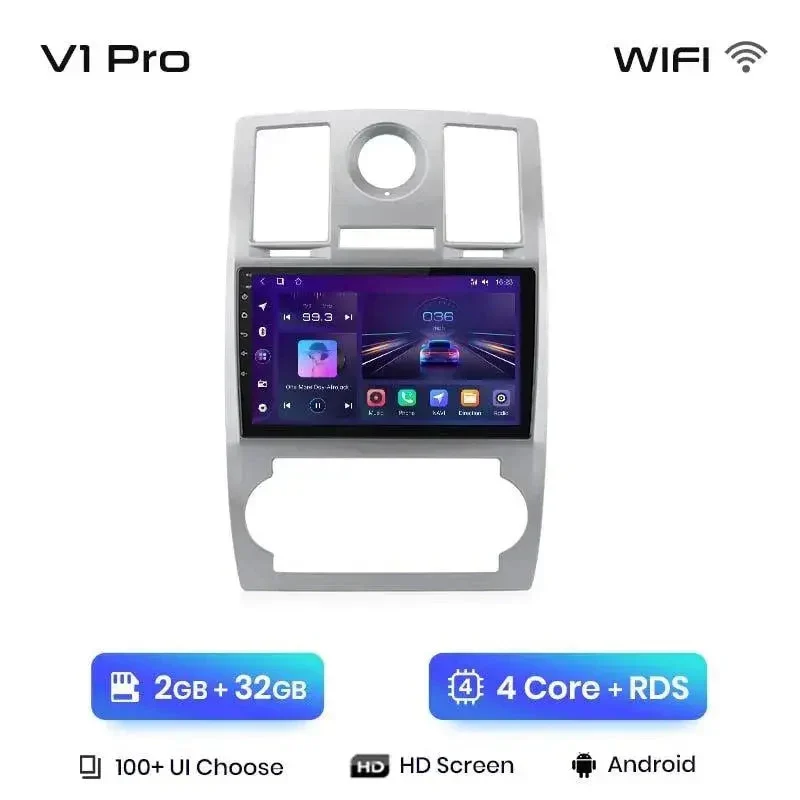 Radio Android do Chrysler 300C Aspen (2004-2008) CarPlay Android Auto 4G WiFi GPS DSP