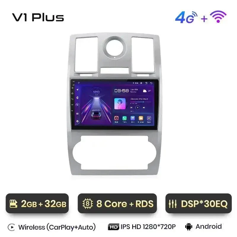 Radio Android do Chrysler 300C Aspen (2004-2008) CarPlay Android Auto 4G WiFi GPS DSP