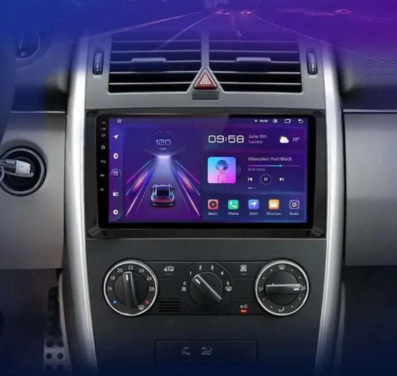 Radio Android do Mercedes-Benz W169 W245 B200 Sprinter W906 Vito W639 CarPlay Android Auto 4G WiFi GPS DSP