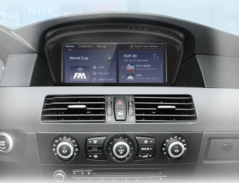 Radio Android do BMW Serii 5 E60 E61 E63 E64 Serii 3 E90 E91 E92 Dedykowany CarPlay Android Auto 4G WiFi GPS DSP Ekran