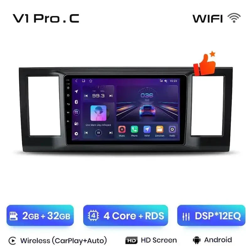 Radio Android do Volkswagen VW Caravelle (2015-2020) CarPlay Android Auto 4G WiFi GPS DSP