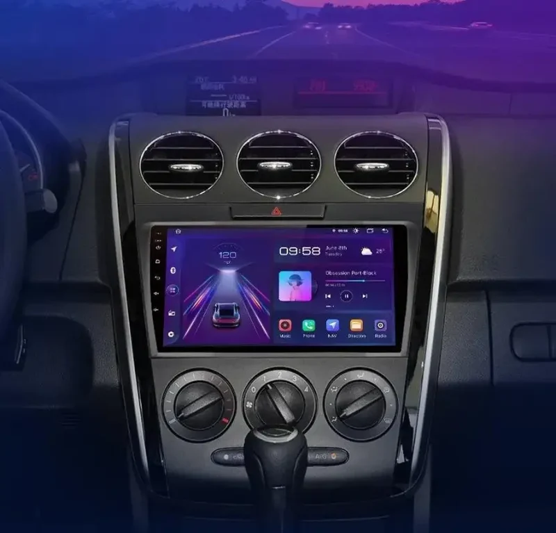 Radio Android do Mazda CX-7 (2008-2015) CarPlay Android Auto 4G WiFi GPS DSP
