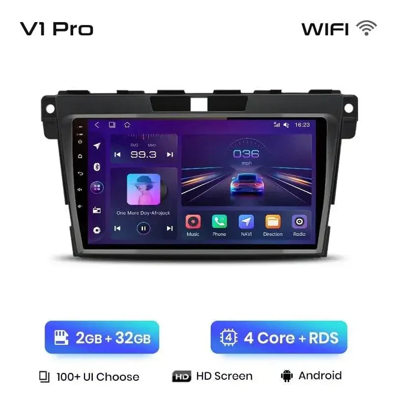 Radio Android do Mazda CX-7 (2008-2015) CarPlay Android Auto 4G WiFi GPS DSP