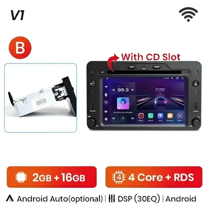 Radio Android do Alfa Romeo 159 Brera Spider Sportwagon CarPlay Android Auto 4G WiFi GPS DSP