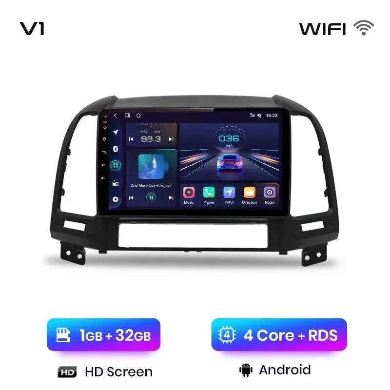 Radio Android do Hyundai Santa Fe II (2006-2012) CarPlay Android Auto 4G WiFi GPS DSP
