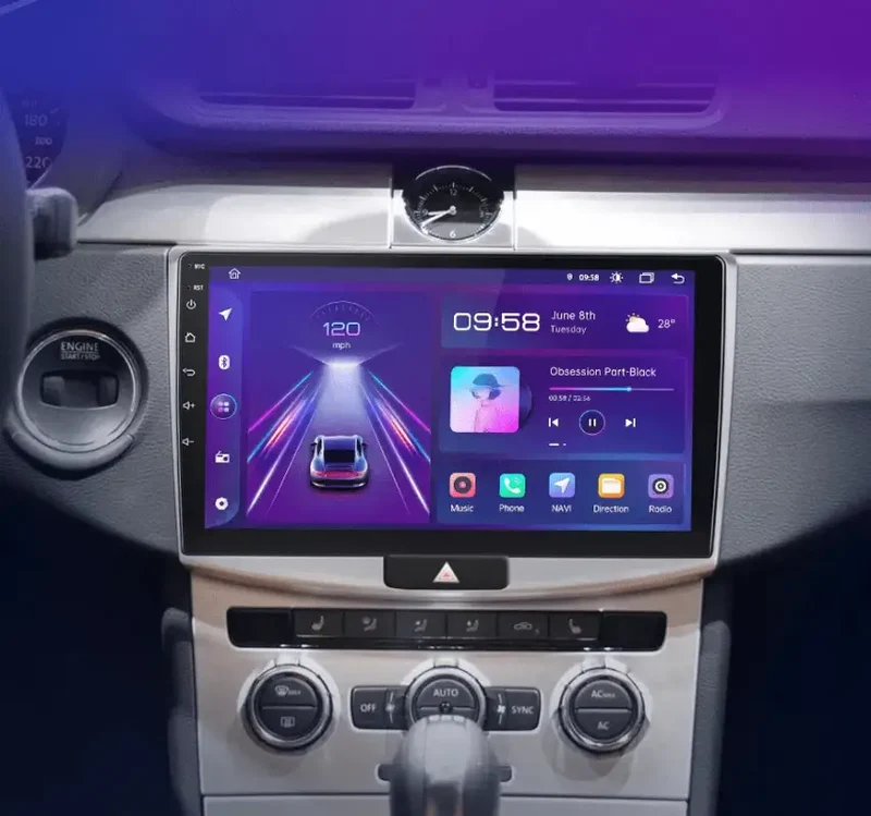 Radio Android do Volkswagen VW Passat B6 B7 CC (2005-2015) CarPlay Android Auto 4G WiFi GPS DSP