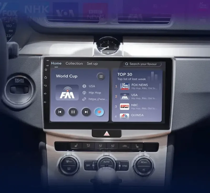 Radio Android do Volkswagen VW Passat B6 B7 CC (2005-2015) CarPlay Android Auto 4G WiFi GPS DSP