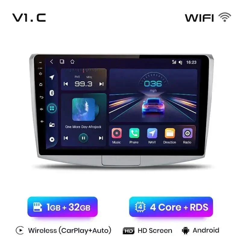 Radio Android do Volkswagen VW Passat B6 B7 CC (2005-2015) CarPlay Android Auto 4G WiFi GPS DSP