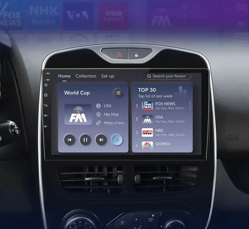 Radio Android do Renault Clio IV (2016-2019) CarPlay Android Auto 4G WiFi GPS DSP