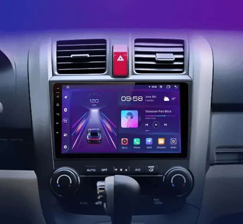 Radio Android do Honda CR-V III (2007-2011) CarPlay Android Auto 4G WiFi GPS DSP
