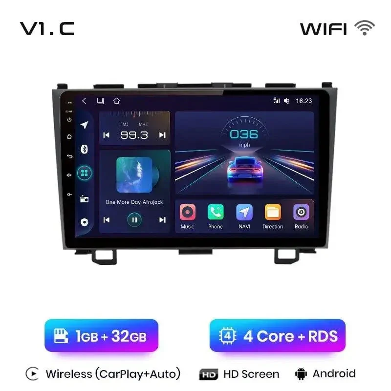 Radio Android do Honda CR-V III (2007-2011) CarPlay Android Auto 4G WiFi GPS DSP