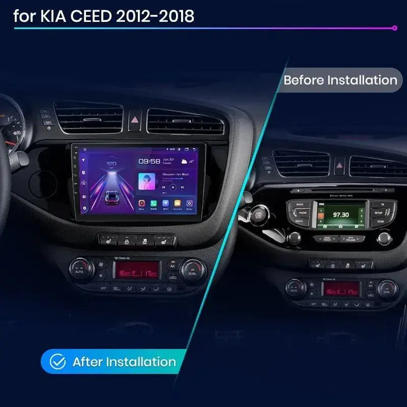Radio Android do KIA Ceed (2012-2018) CarPlay Android Auto 4G WiFi GPS DSP