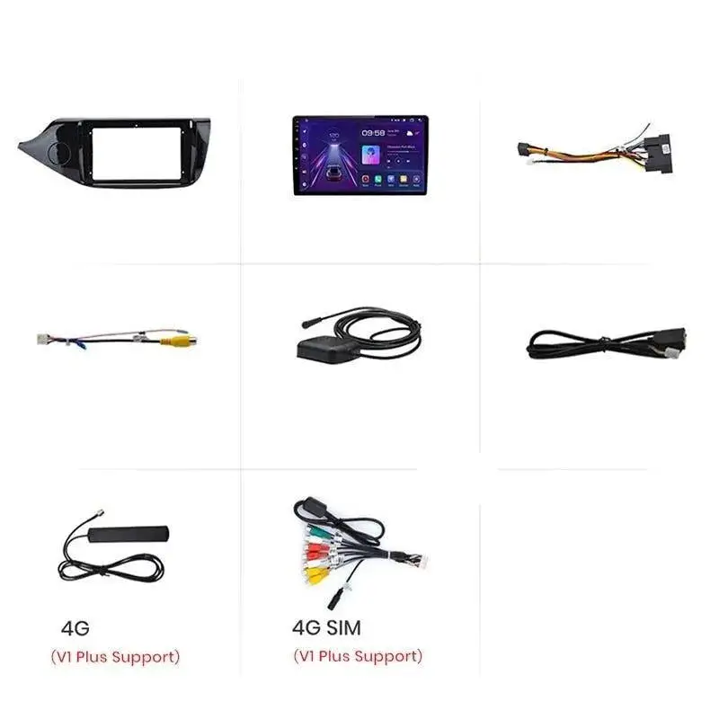 Radio Android do KIA Ceed (2012-2018) CarPlay Android Auto 4G WiFi GPS DSP