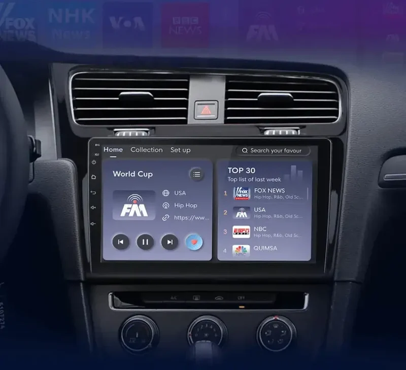 Radio Android do Volkswagen VW Golf 7 (VII) (2013-2017) CarPlay Android Auto 4G WiFi GPS DSP